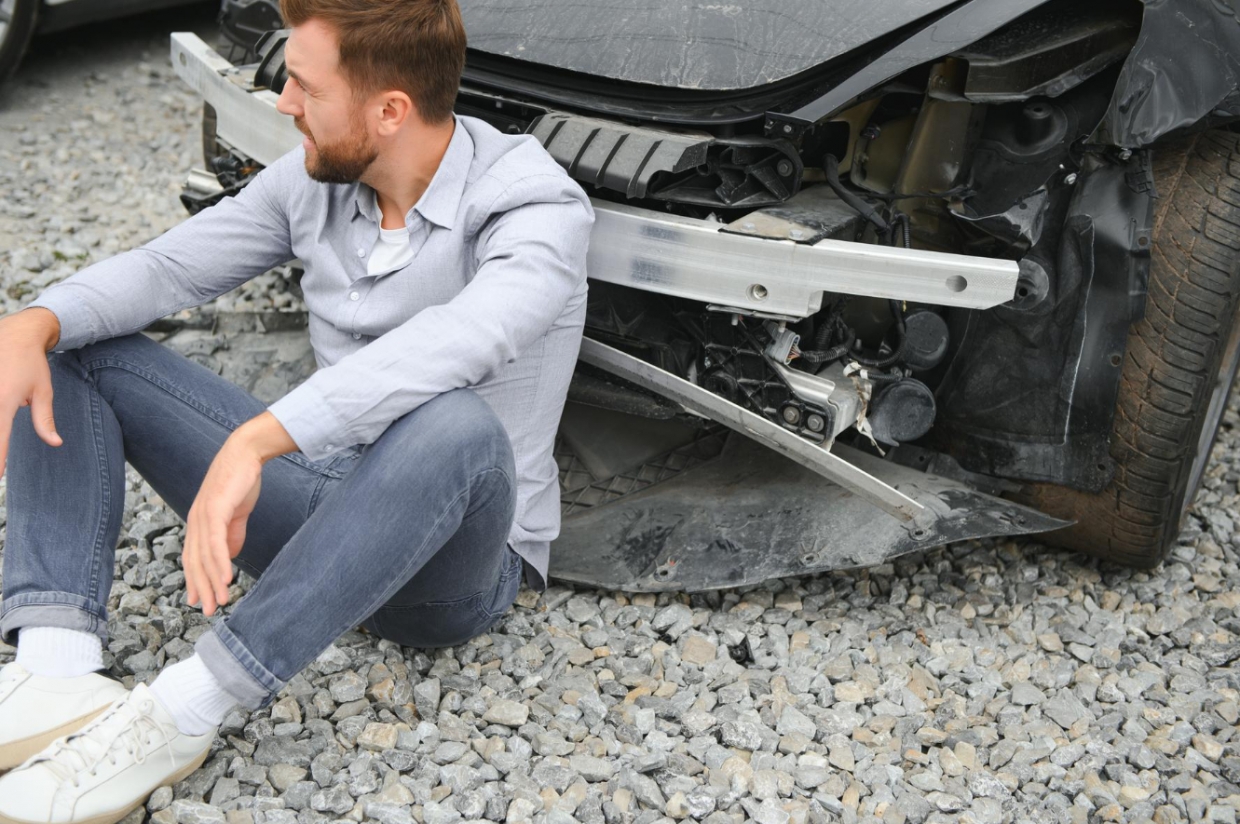 Incydent drogowy na węźle ekspresówki S5 – na szczęście bez ofiar
